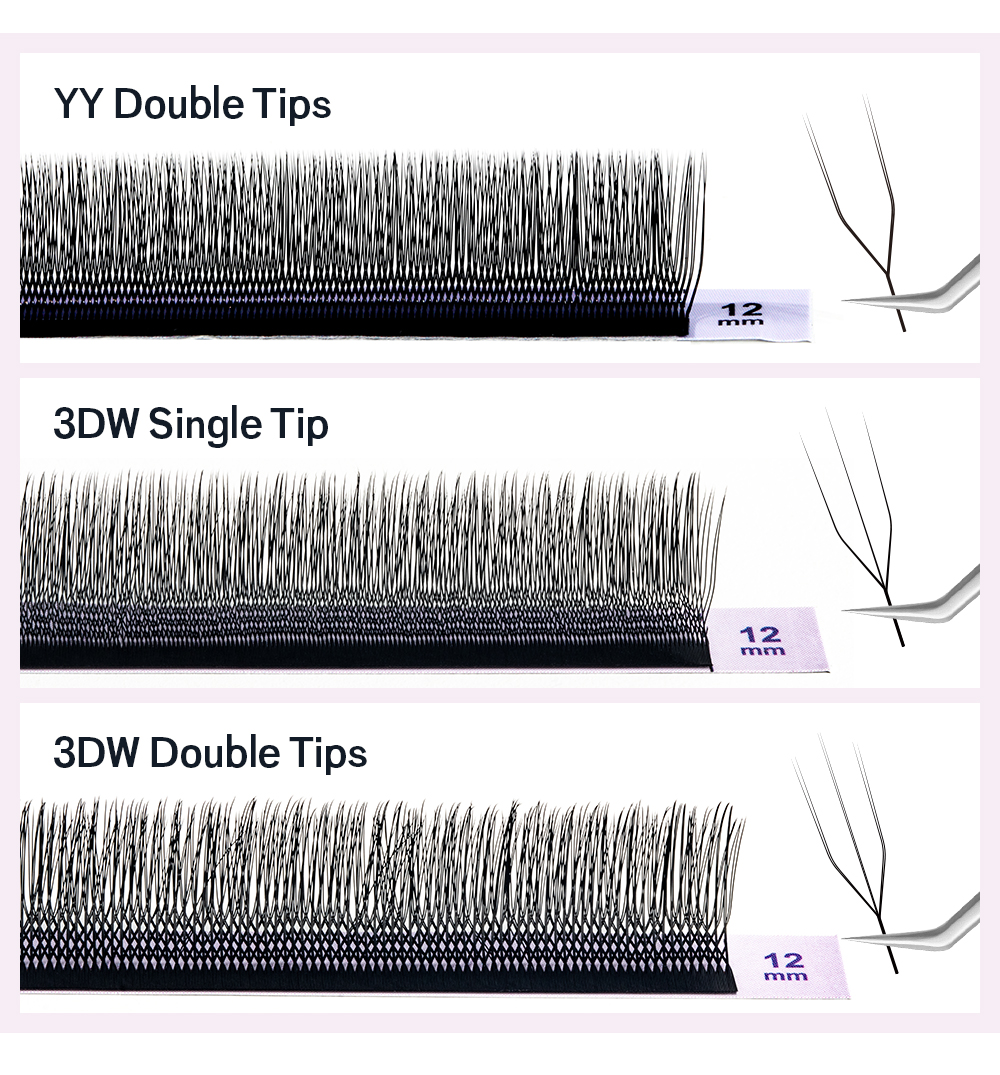 U-Double 3DW-Shaped Eyelash Extension (4) U-Double 3DW-Shaped Eyelash Extension (4)