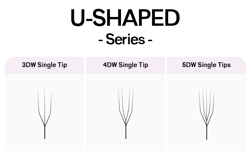 U-3DW 4DW 5DW-Shaped Eyelash Extension 0 (3) U-3DW 4DW 5DW-Shaped Eyelash Extension 0 (3)