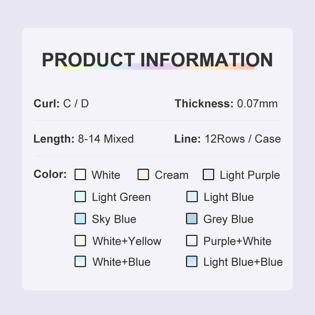 Light Ombre Individual Lashes