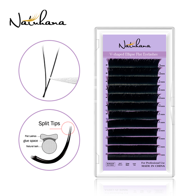 V Shape Ellipse Flat Lashes
