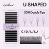 U Double Tips Lashes Extension