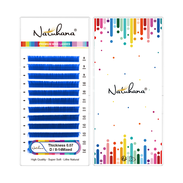 Colorful Lash Extensions Custom 8-14mm Mix Eyelash Tray Lashes