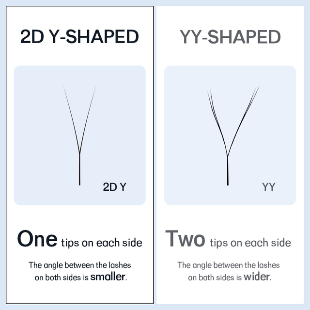 1D Y Shaped Eyelashes