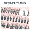 10-14mm Individual Cluster Eyelash Extensions Korea PBT Fiber DIY Lashes