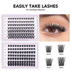 DIY Lash Clusters Korean PBT Fibers Eyelash Extensions