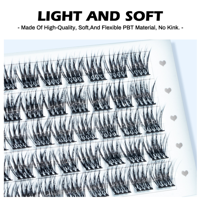 Lash Extensions Pre Glued Cluster Lashes Press on Self Adhesive Lashes Clusters